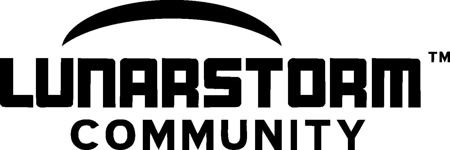 Det første logo ”LUNARSTORM™ COMMUNITY”