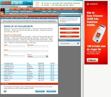 Redesign-skitser: ny profil mod gammel (29. december 2005)