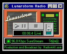 ”Lunarstorm Radio”-spelaren, Winamp-likt skal