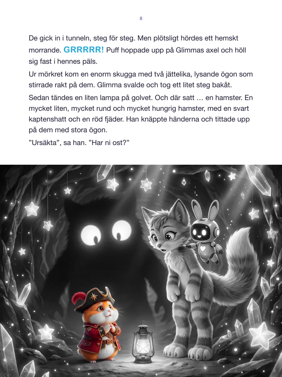 Sida 10 av 30 i boken Glimma och mysteriet med den försvunna regnbågen