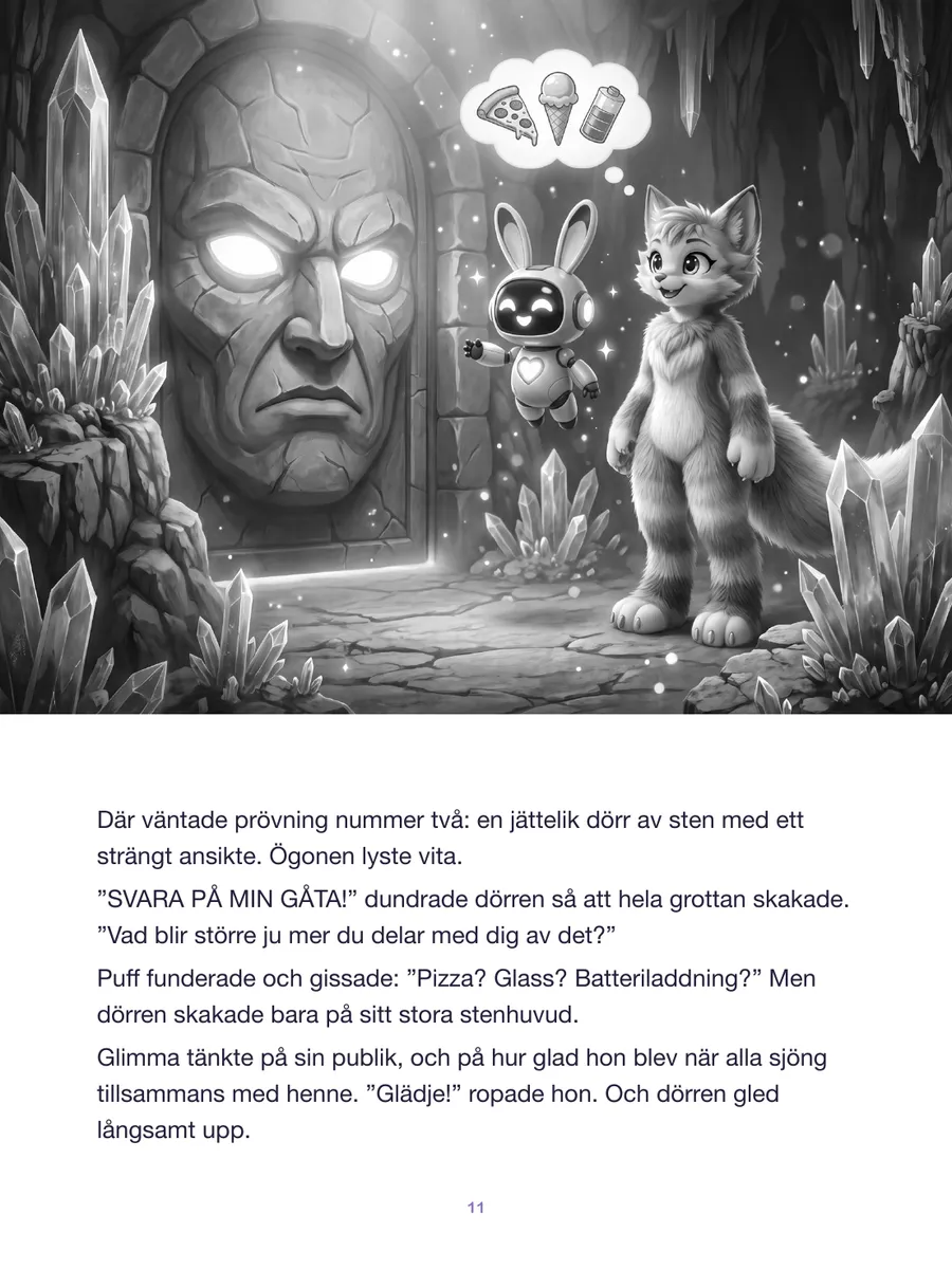 Sida 13 av 30 i boken Glimma och mysteriet med den försvunna regnbågen